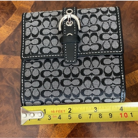 Coach Black and Gray Wallet Authentic New - Picture 5 of 6